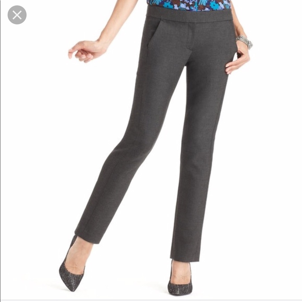 Loft Marisa Straight grey dress pants
